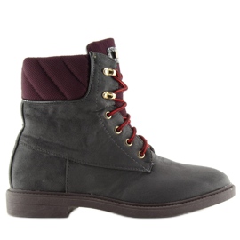 Stivali stringati Timberki grigio AF36 Grigio