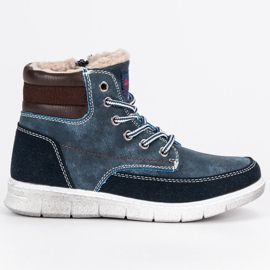 American Club Scarpe da ragazzo con riscaldamento americano blu