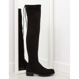Sovrastivali in camoscio nero NS020P nero