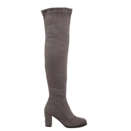 Grigio Soprastivali tacchi alti PE187P Grigio