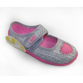 Scarpe per bambini Befado 945X326 grigio rosa