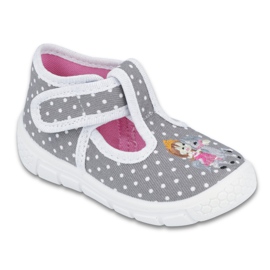 Scarpe per bambini Befado miele pu 531P006 bianco grigio