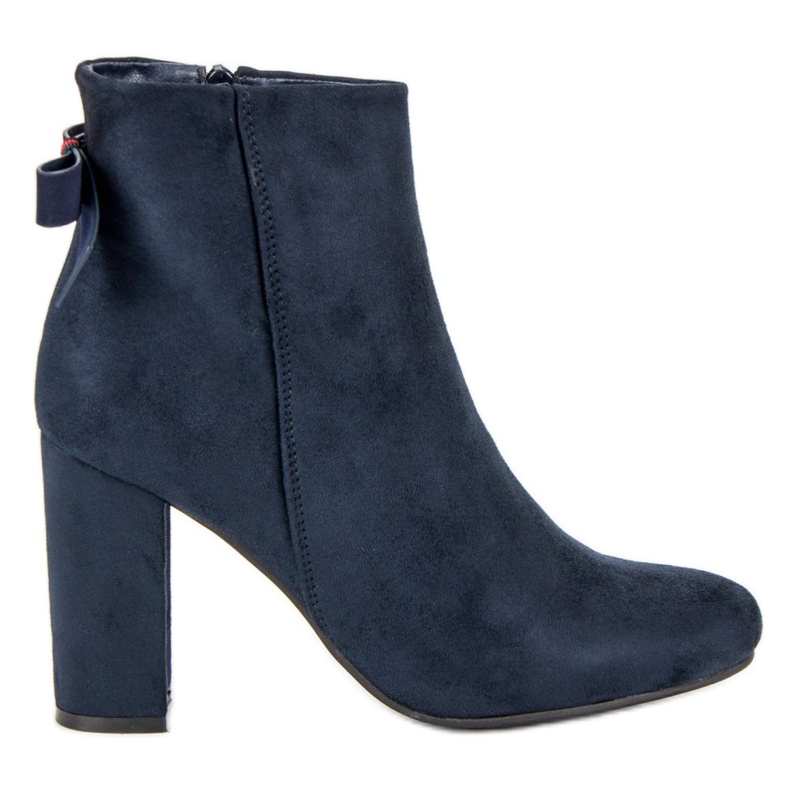 Ideal Shoes Stivali blu navy alla moda