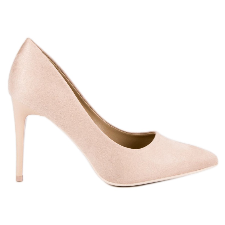 Tacchi in pelle scamosciata marrone