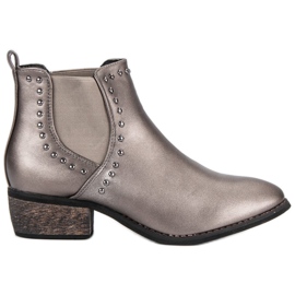 Sweet Shoes Stivaletti Chelsea casual argento grigio