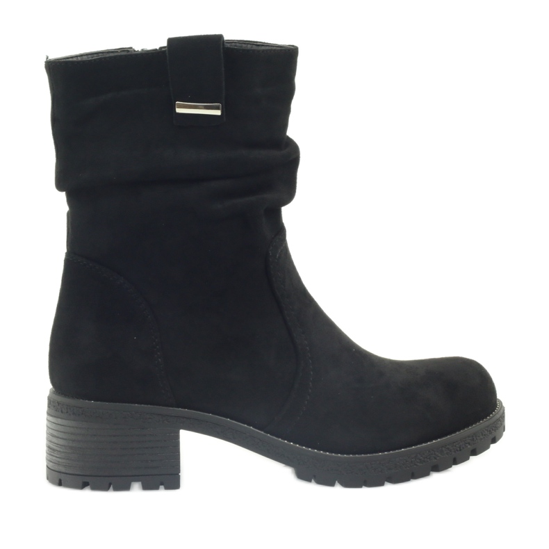 Stivali Filippo in camoscio nero