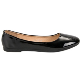 Top Shoes Ballerine laccate nero