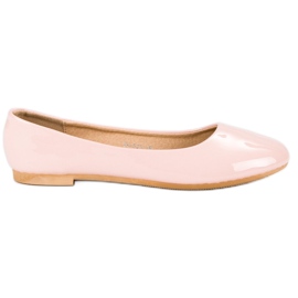 Top Shoes Ballerine laccate rosa