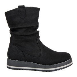 Kayla Stivaletti neri con plateau nero