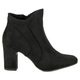 Kylie Stivali eleganti in pelle scamosciata nero