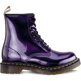 Dr. Martens Metallico Vegan 1460 cromato viola scuro cromato metallizzato
