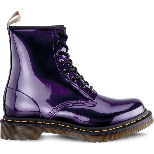 Dr. Martens Metallico Vegan 1460 cromato viola scuro cromato metallizzato