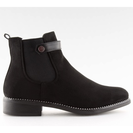 Stivaletti Chelsea neri da donna C-7203 Nero