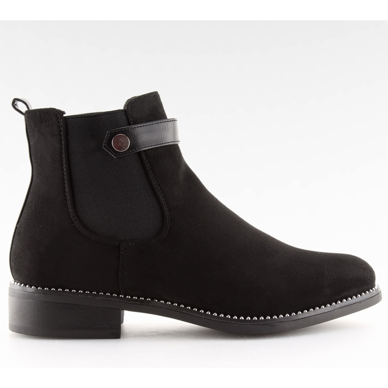 Stivaletti Chelsea neri da donna C-7203 Nero