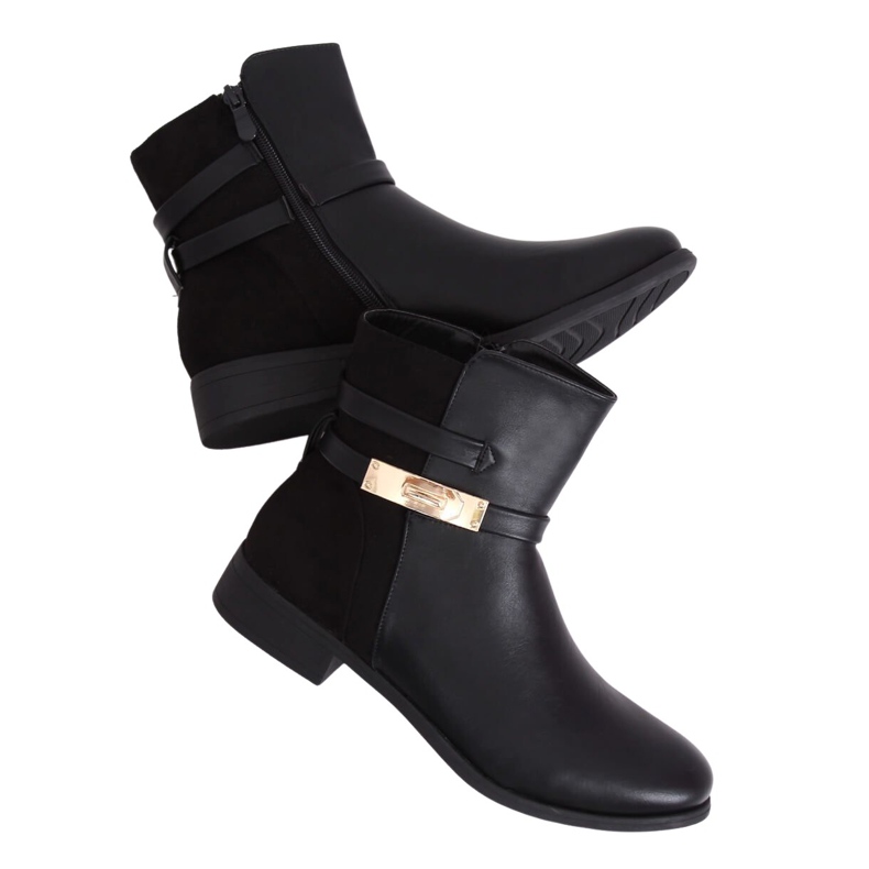 Stivali neri da donna neri VQ6-5 Black nero