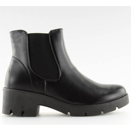 Stivali da donna scarpe Jodhpur nero 9996-3 nero