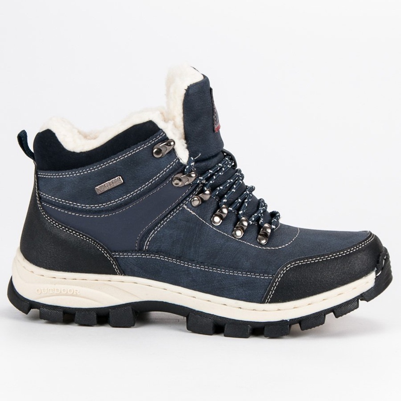 Arrigo Bello Traperki con pelle di pecora blu