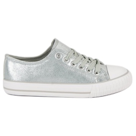 Sneakers argento grigio