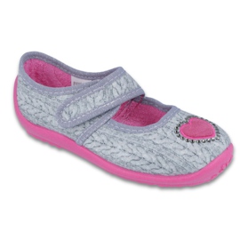 Scarpe per bambini Befado 945Y326 grigio rosa