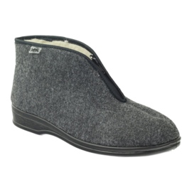 Scarpe da uomo Befado pantofole calde 100M047 grigio