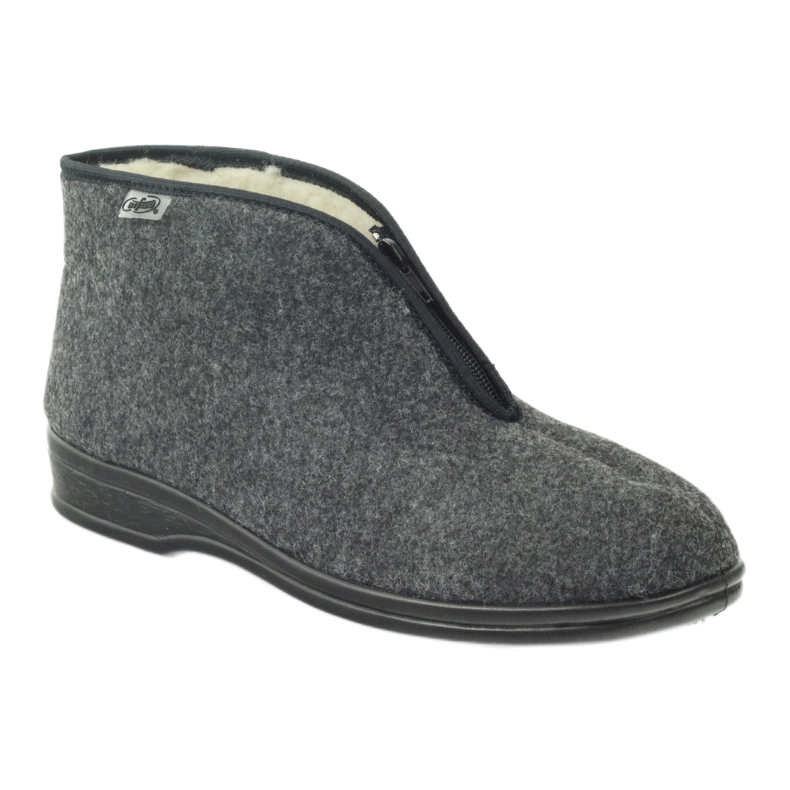 Scarpe da uomo Befado pantofole calde 100M047 grigio