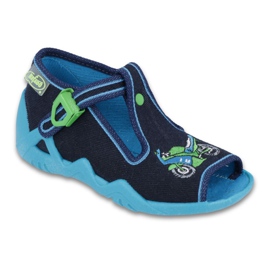 Scarpe per bambini Befado 217P095 verde blu navy
