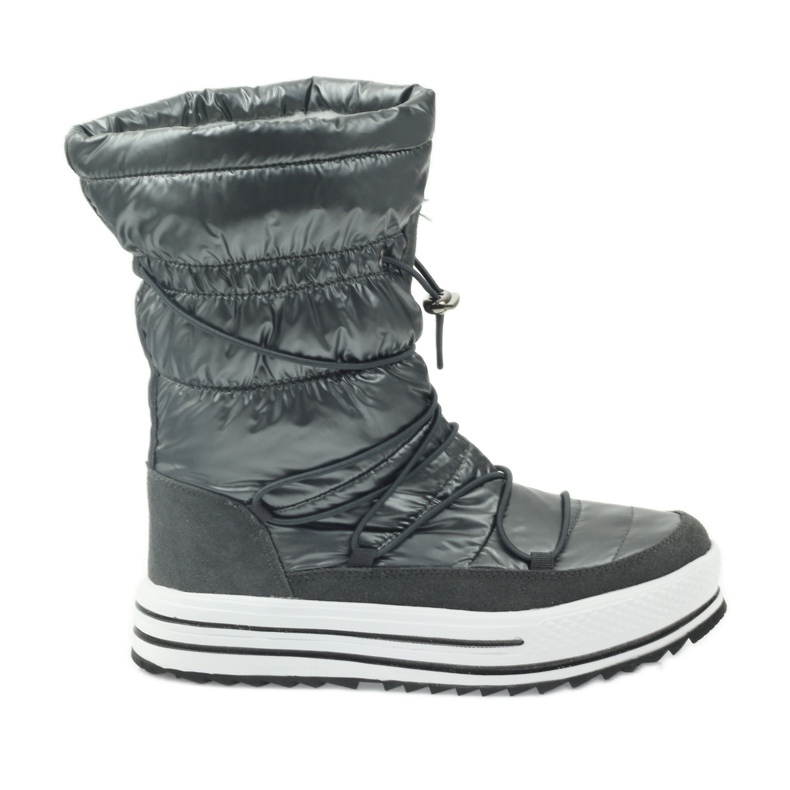 Stivali da neve sportivi con pelliccia DK grigio