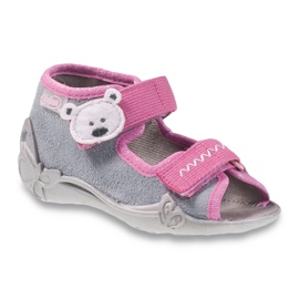 Scarpe da bambino Befado grigio 242P073 rosa