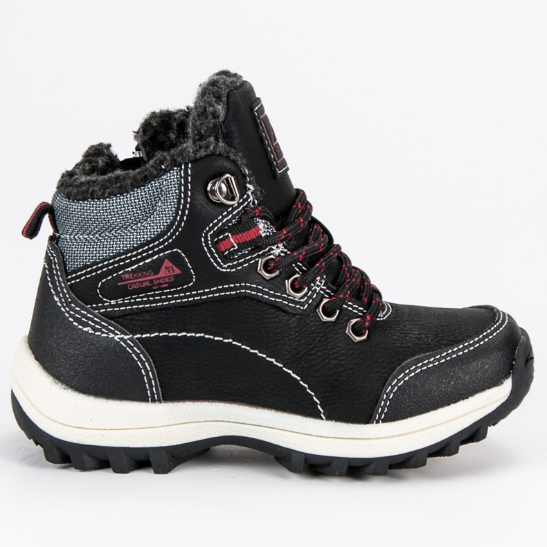 Arrigo Bello Scarpe da ragazzo con pelle di pecora nero
