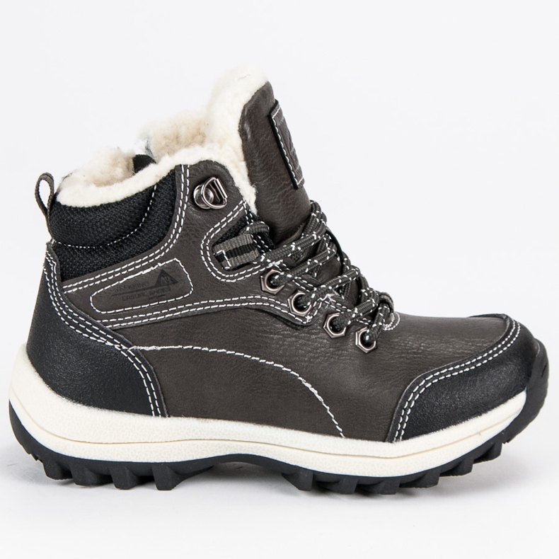 Arrigo Bello Scarpe da ragazzo con pelle di pecora grigio