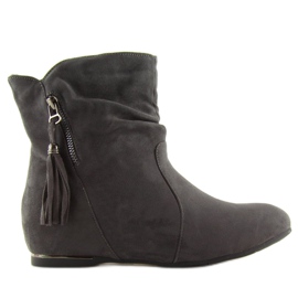 Grigio Stivali grigi da donna VQ-362 Grigio