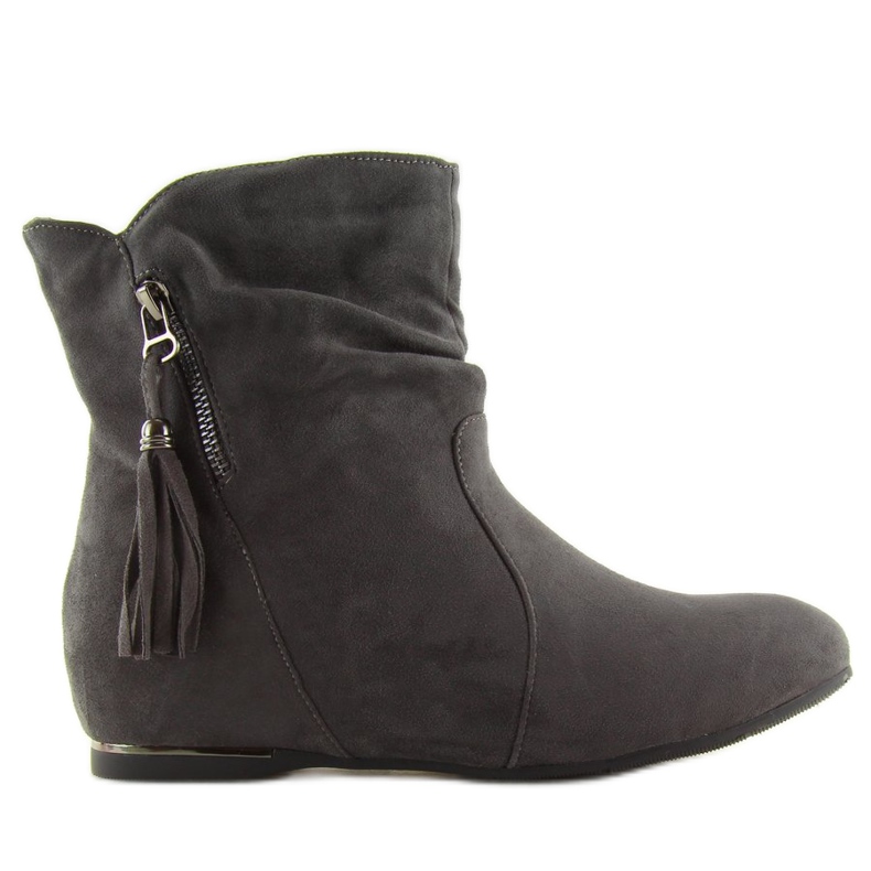 Grigio Stivali grigi da donna VQ-362 Grigio