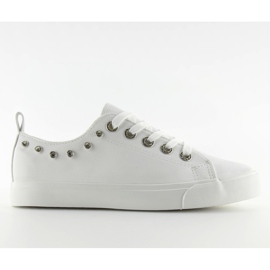 Sneakers con zirconi bianchi BL122p II-GAT bianco