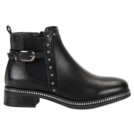 Vinceza Stivaletti Neri Con Strass nero