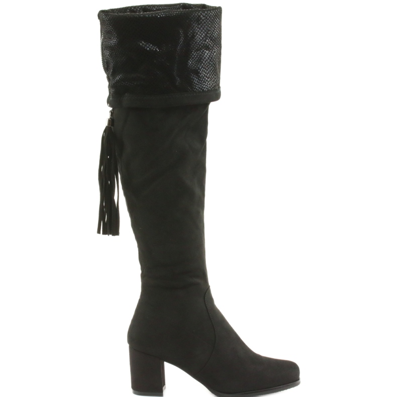 Stivali in camoscio nero Filippo 514