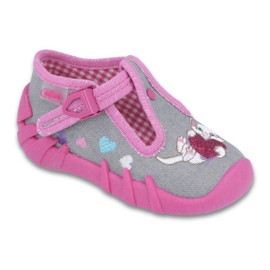 Scarpe per bambini Befado 110P338 grigio rosa
