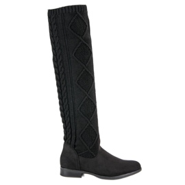 Seastar Stivali piatti alla moda nero