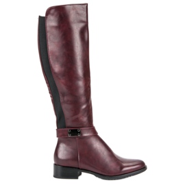VINCEZA stivali bordeaux rosso