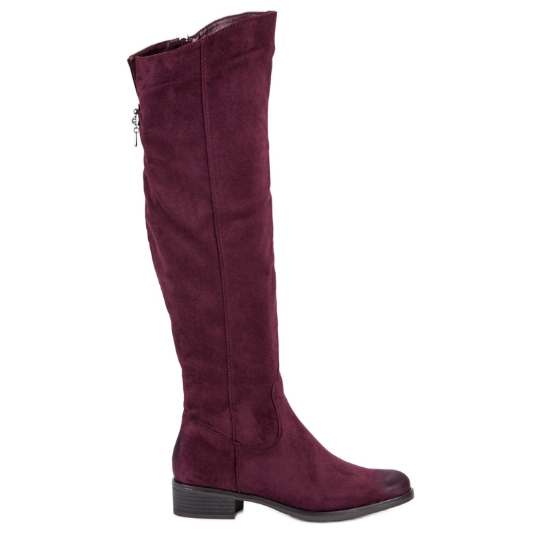 VINCEZA stivali bordeaux rosso