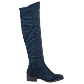 VINCEZA stivali blu navy