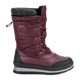 Mckeylor Stivali da neve bordeaux alla moda rosso