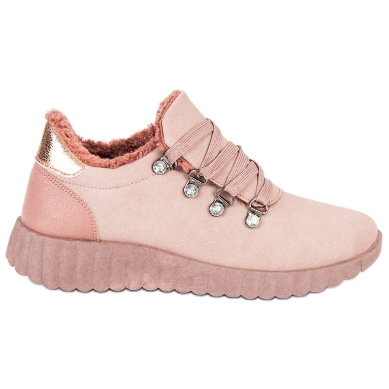 Kylie Sneakers in pelle scamosciata rosa