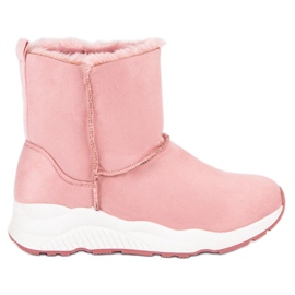 Stivali da neve rosa
