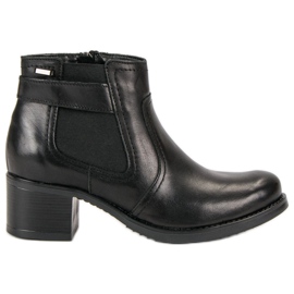 VINCEZA stivaletti Chelsea in pelle nero