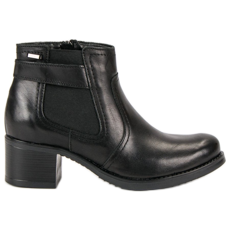 VINCEZA stivaletti Chelsea in pelle nero