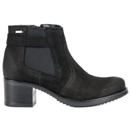 VINCEZA stivaletti Chelsea in pelle nero