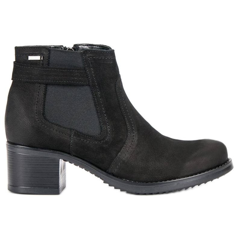 VINCEZA stivaletti Chelsea in pelle nero