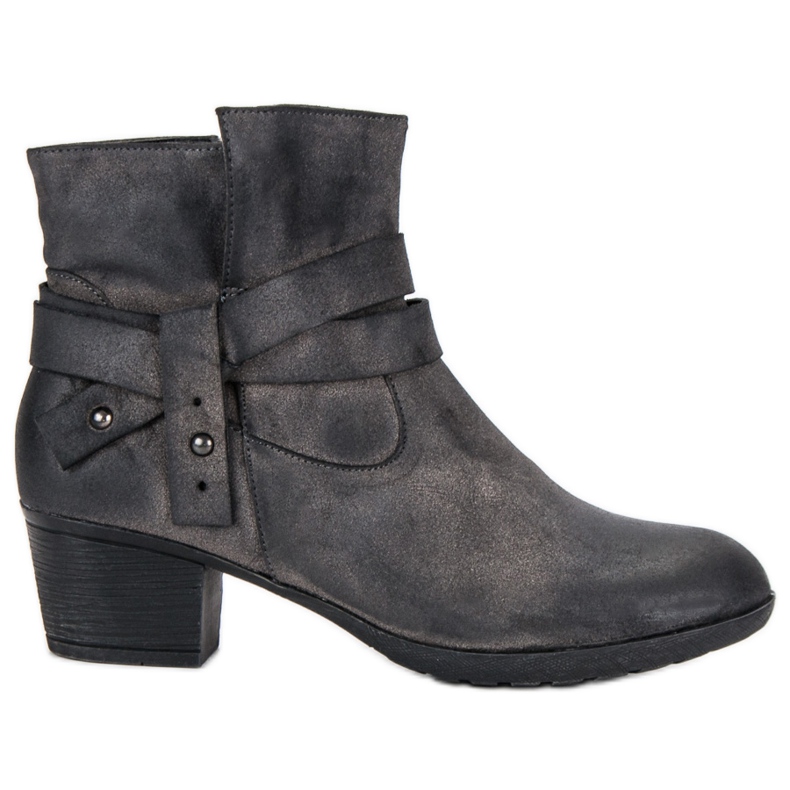 Stivali con tacco alto grigio