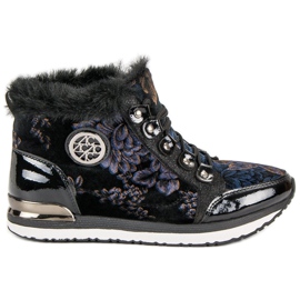 Aclys Scarpe da ginnastica alla moda legate nero multicolore