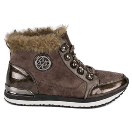 Aclys Scarpe da ginnastica alla moda legate marrone